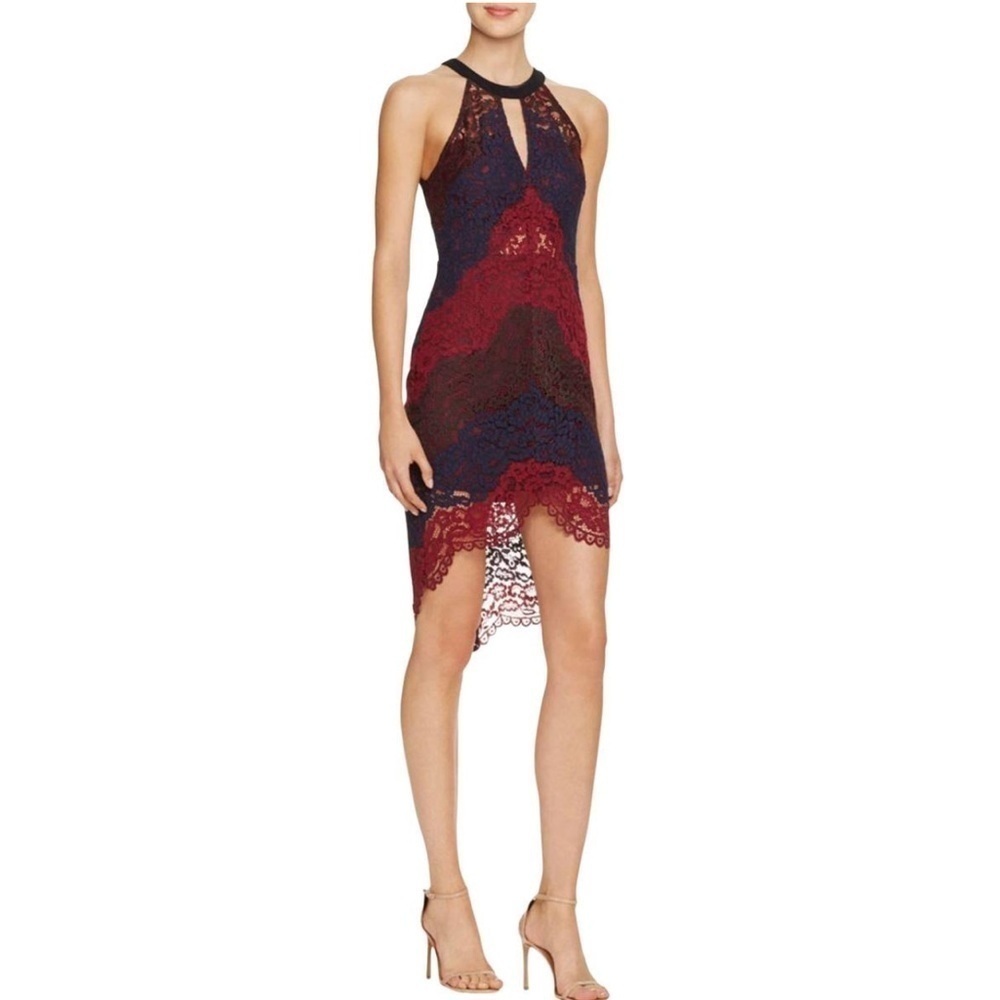 ASTR the Label Alice lace high low dress size S
